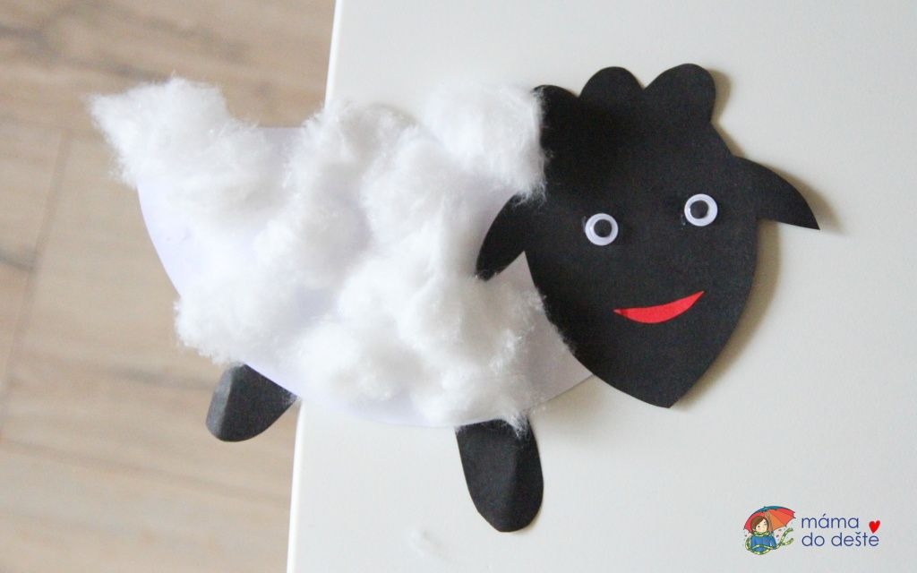 Einfache Schafe - Basteln mit Kinder