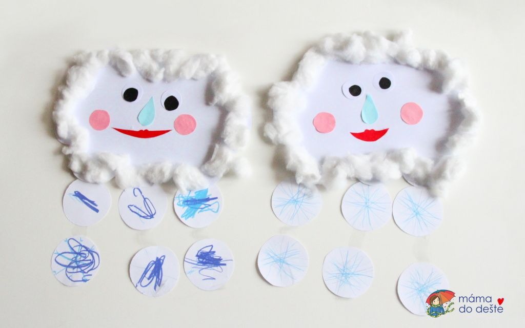 Süße Wolke: Lustige Winterbasteln mit kleine Kindern