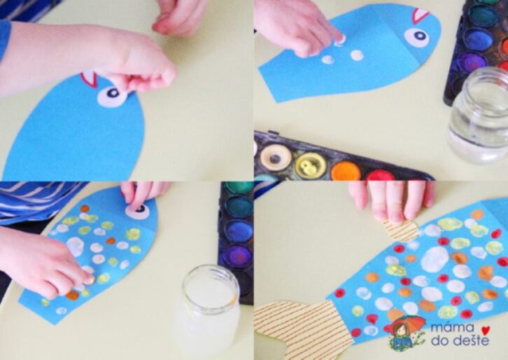 2 Tipps für Fische aus farbigem Papier (Basteln mit Kindern)