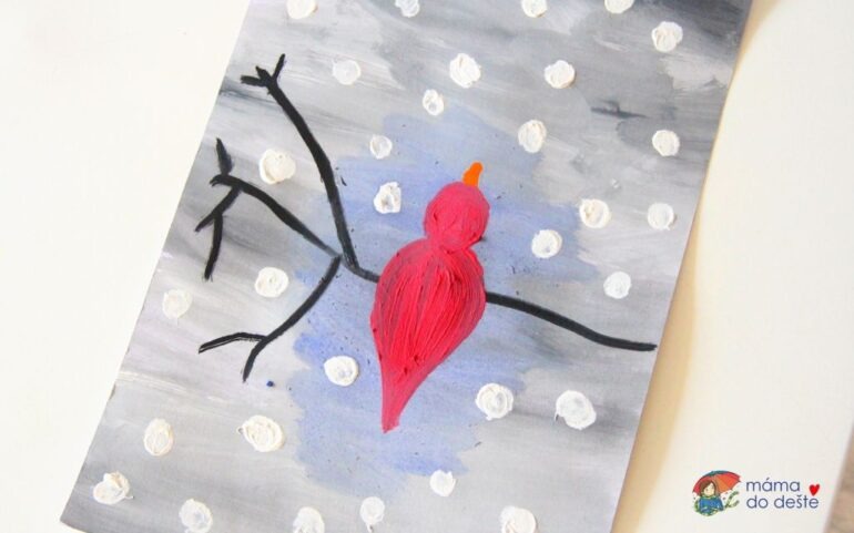 Rotkehlchen im Winter: Einfache Kreationen für Kinder